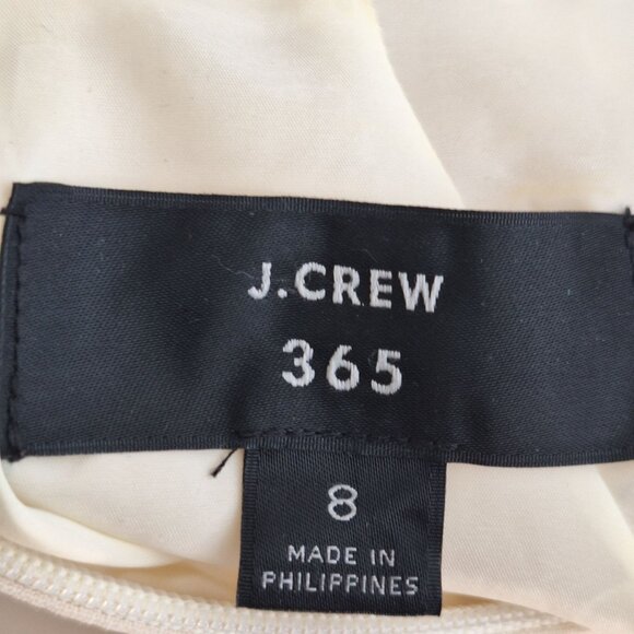 J Crew 365 sleeveless cream dress size 8 business professional - Picture 4 of 5